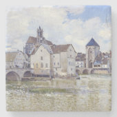 Dessous-de-verre En Pierre Alfred Sisley Bâtiments et ponts avec l'eau (Devant)