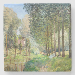 Dessous-de-verre En Pierre Alfred Sisley - Reposez le long du ruisseau