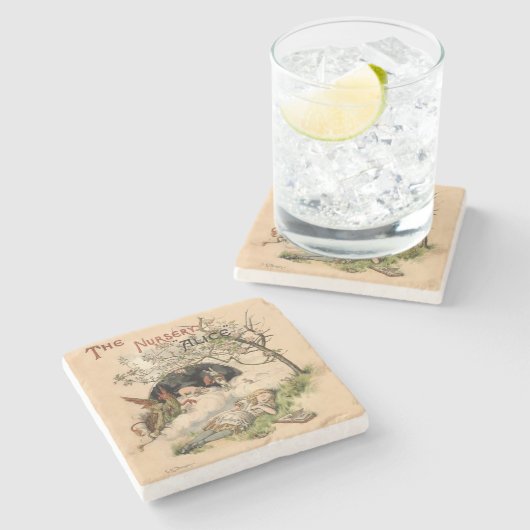 Dessous-de-verre En Pierre Alice au pays des merveilles Illustrations classiq (Côté)