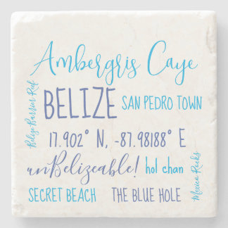 Dessous-de-verre En Pierre Ambergris Caye Belize