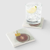 Dessous-de-verre En Pierre Americano (Côté)