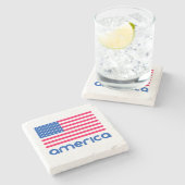 Dessous-de-verre En Pierre Amérique (Côté)