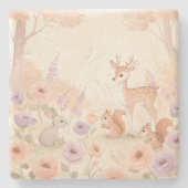 Dessous-de-verre En Pierre Amis floraux (Devant)