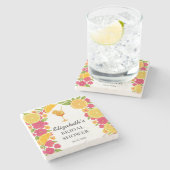 Dessous-de-verre En Pierre Amour au Premier Spritz Bridal Shower Citron Orang (Côté)