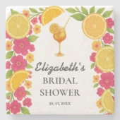 Dessous-de-verre En Pierre Amour au Premier Spritz Bridal Shower Citron Orang (Devant)