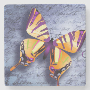 Dessous-de-verre En Pierre Amour de papillon