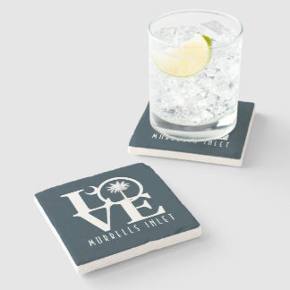 Dessous-de-verre En Pierre AMOUR Murrells Inlet  Caroline du Sud