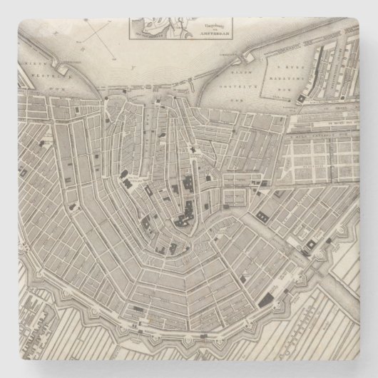 Dessous-de-verre En Pierre Amsterdam (Devant)