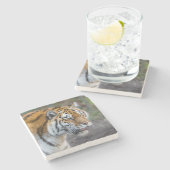 Dessous-de-verre En Pierre Amur tiger (Côté)