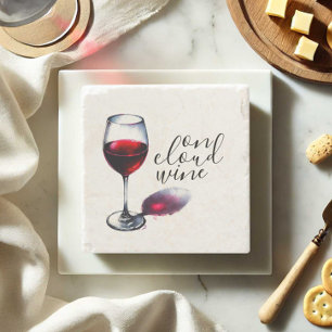 Dessous-de-verre En Pierre Amusant sur Cloud Wine Dessous de Verre
