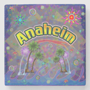 Dessous-de-verre En Pierre Anaheim Noble Voyage Magnet