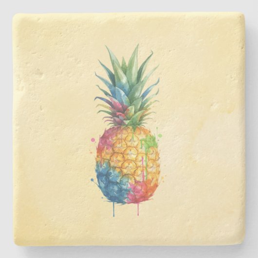 Dessous-de-verre En Pierre Ananas (Devant)