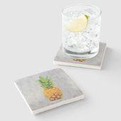 Dessous-de-verre En Pierre Ananas (Côté)