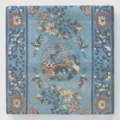 Dessous-de-verre En Pierre Ancien Chinois en bleu profond (Devant)