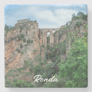 Dessous-de-verre En Pierre Ancien pont historique à Ronda, Espagne