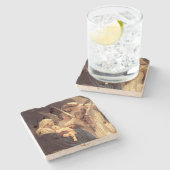 Dessous-de-verre En Pierre Angels Serenade Marie et Jésus (Côté)