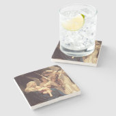 Dessous-de-verre En Pierre Angels Serenade Marie et Jésus (Côté)