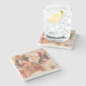 Dessous-de-verre En Pierre Anges musicaux (Côté)