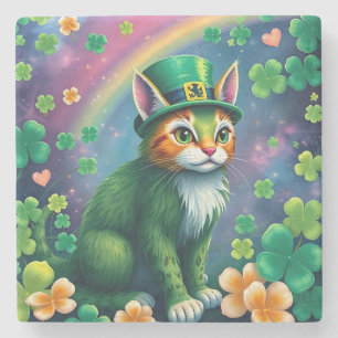 Dessous-de-verre En Pierre Animaux Chanceux déguisés - Drôle de St Patrick