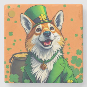 Dessous-de-verre En Pierre Animaux chanceux déguisés - Saint Patrick’s Day Fu