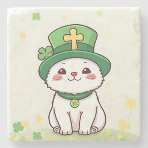 Dessous-de-verre En Pierre Animaux chanceux déguisés - Saint Patrick’s Day Fu