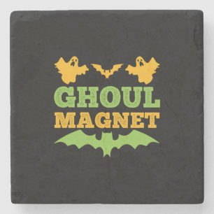 Dessous-de-verre En Pierre Anniversaire de Halloween Ghoul Magnet