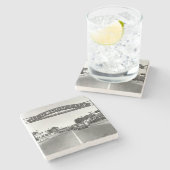 Dessous-de-verre En Pierre Anniversaire de Redwood City 150th (Côté)