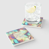 Dessous-de-verre En Pierre Anniversaire du papillon (Côté)