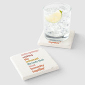 Dessous-de-verre En Pierre Anthropologie : à la recherche des fils universels (Côté)