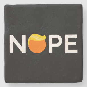 Dessous-de-verre En Pierre Anti-Trump - Nope Edition