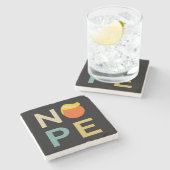 Dessous-de-verre En Pierre Anti-Trump - Nope Edition III (Côté)