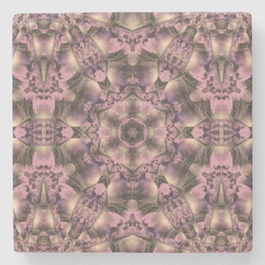 Dessous-de-verre En Pierre Antiquité rose victorienne (Devant)