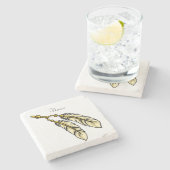 Dessous-de-verre En Pierre Apache Feathers Thunder_Cove (Côté)