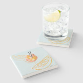 Dessous-de-verre En Pierre Aperol O'Clock (Côté)