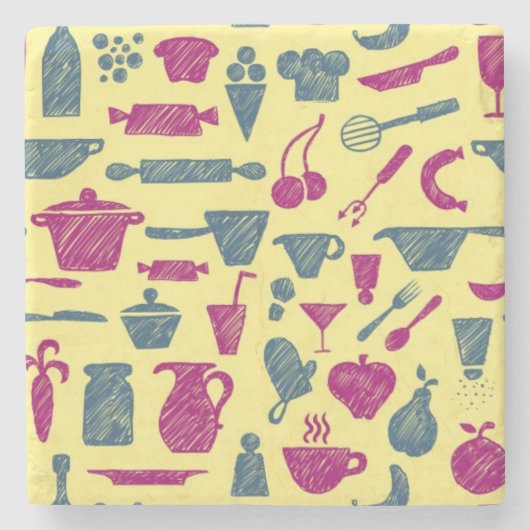 Dessous-de-verre En Pierre Approvisionnements de cuisine (Devant)