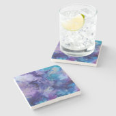 Dessous-de-verre En Pierre Aquarelle (Côté)