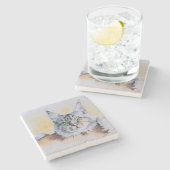 Dessous-de-verre En Pierre Aquarelle principale (Côté)