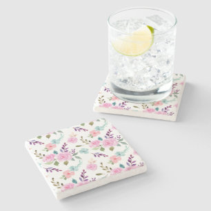 Dessous-de-verre En Pierre Aquarelle rose