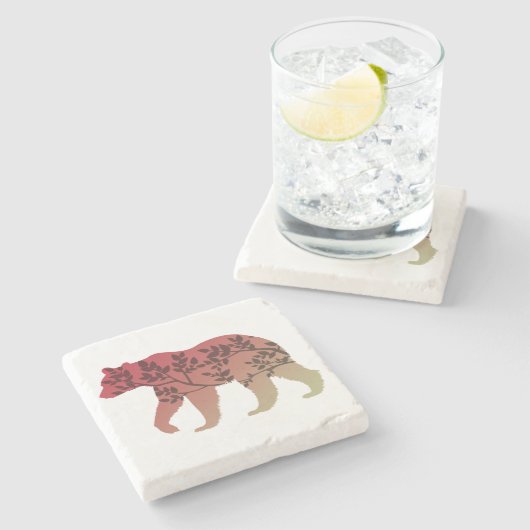 Dessous-de-verre En Pierre Arbre à ours (Côté)