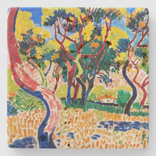 Dessous-de-verre En Pierre Arbres en Collioure   Andre Derain  