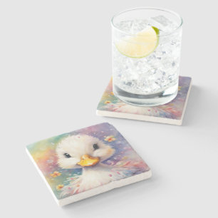 Dessous-de-verre En Pierre Arc-en-ciel Canard 3
