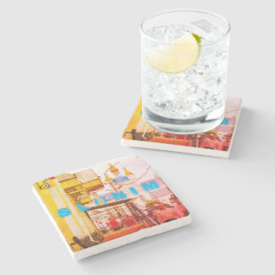 Dessous-de-verre En Pierre Architecture de Slonim Biélorussie Rue de la ville