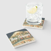 Dessous-de-verre En Pierre Architecture du quartier français de la Nouvelle-O (Côté)