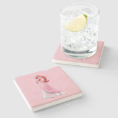 Dessous-de-verre En Pierre Ariel Stone Coaster (Côté)