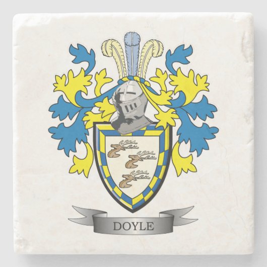 Dessous-de-verre En Pierre Armoiries de Doyle (Devant)