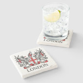 Dessous-de-verre En Pierre Armoiries de Londres (Côté)