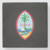 Dessous-de-verre En Pierre Armoiries guamaniennes (Devant)