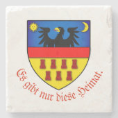 Dessous-de-verre En Pierre Armoiries transylvaniennes Saxons personnalisées (Devant)
