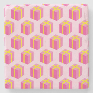 Dessous-de-verre En Pierre Arrière - plan avec des cadeaux