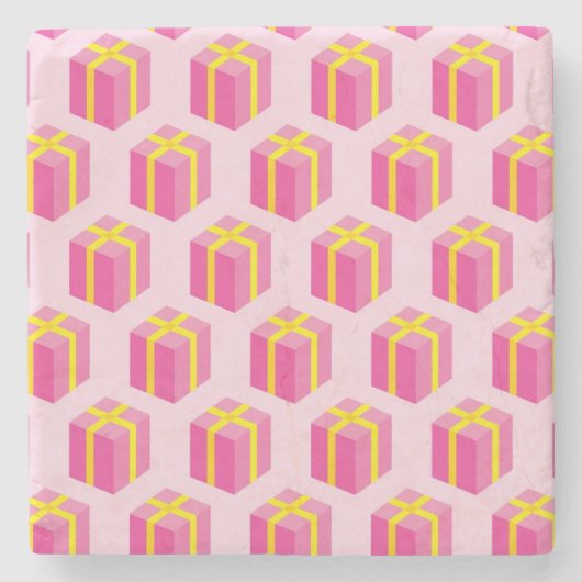 Dessous-de-verre En Pierre Arrière - plan avec des cadeaux (Devant)